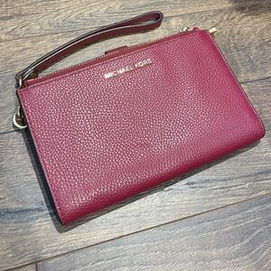 Michael Kors Deep Red Wristlet
